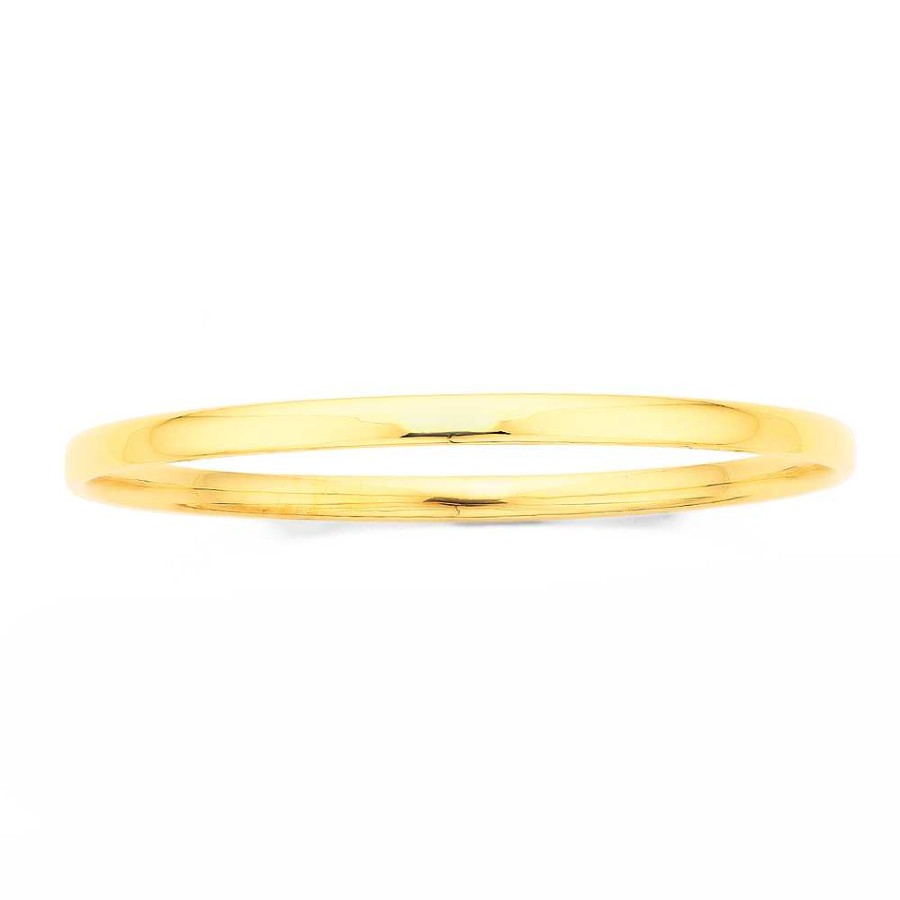 Bangles Pascoes | 9Ct 4Mm Hollow Comfort Bangle