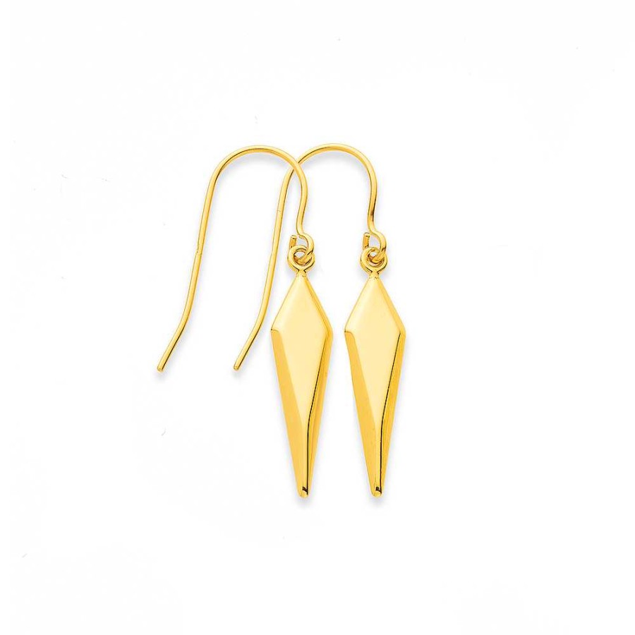 Earrings Pascoes | 9Ct Pointed Drop Earrings