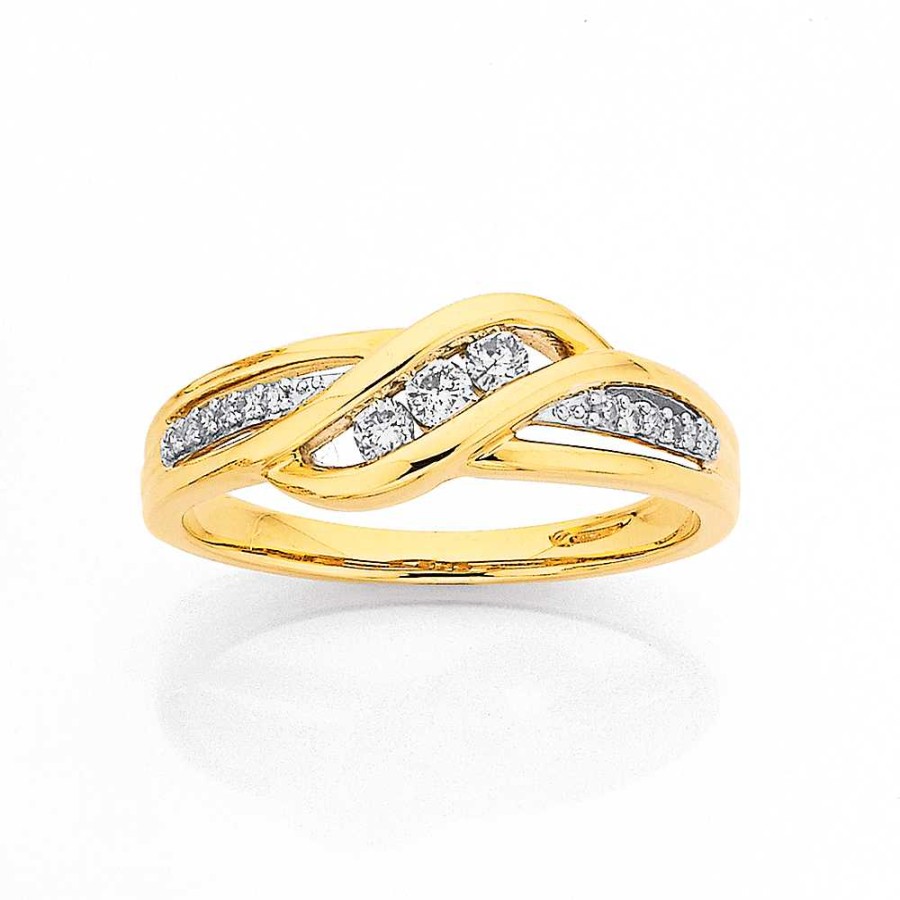 Rings Pascoes | 9Ct Diamond Ring Tdw=.18Ct