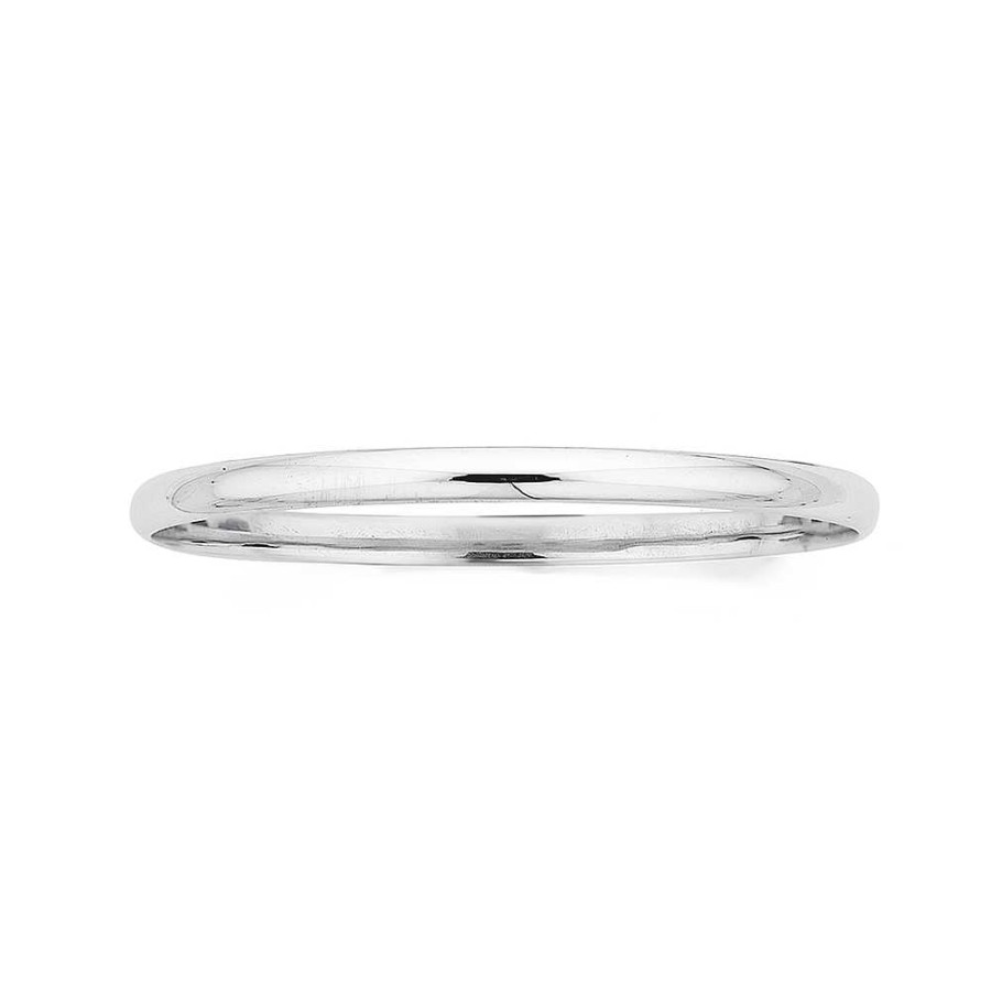 Bangles Pascoes | Sterling Silver Half Round Bangle