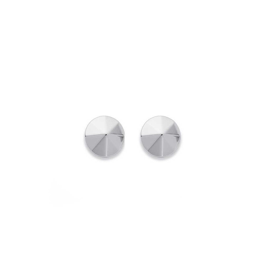 Earrings Pascoes | Chisel Stainless Steel 8Mm Dome Studs