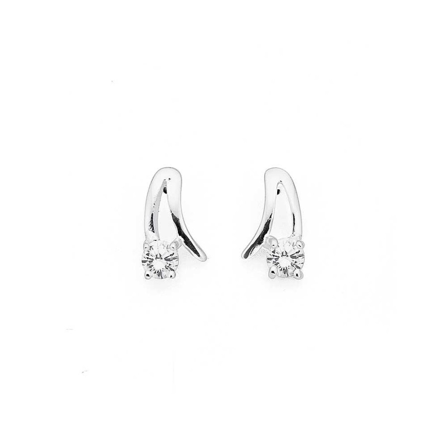 Earrings Pascoes | Sterling Silver Cubic Zirconia Studs