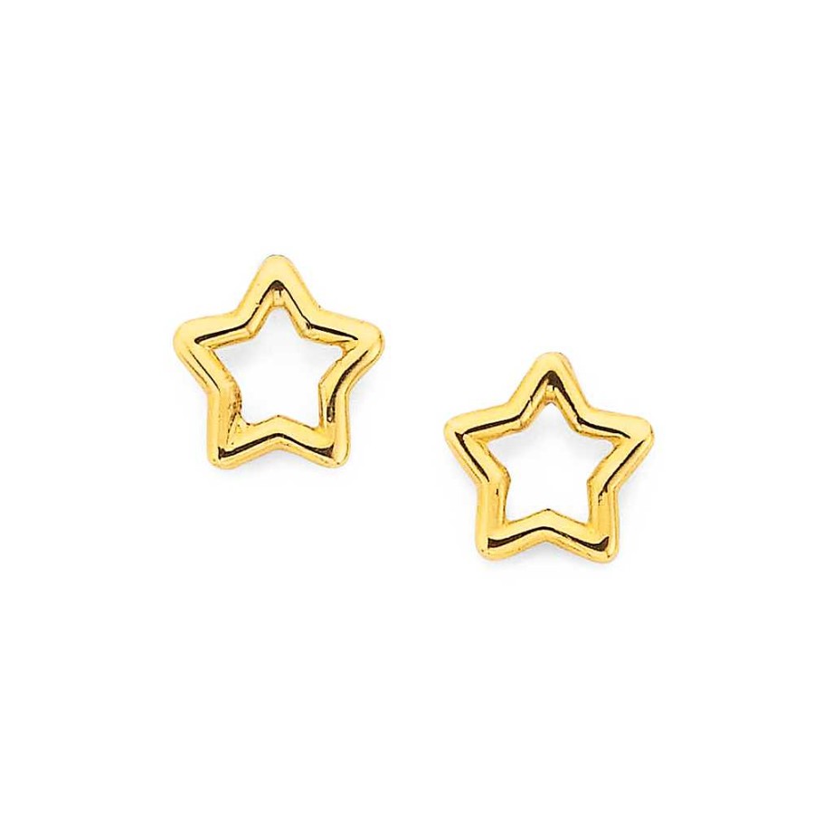 Earrings Pascoes | 9Ct Mini Open Star Studs