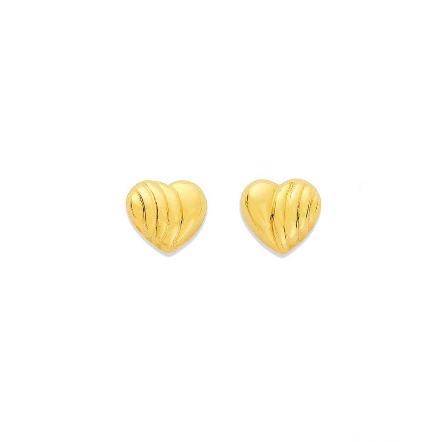 Earrings Pascoes | 9Ct Heart Studs