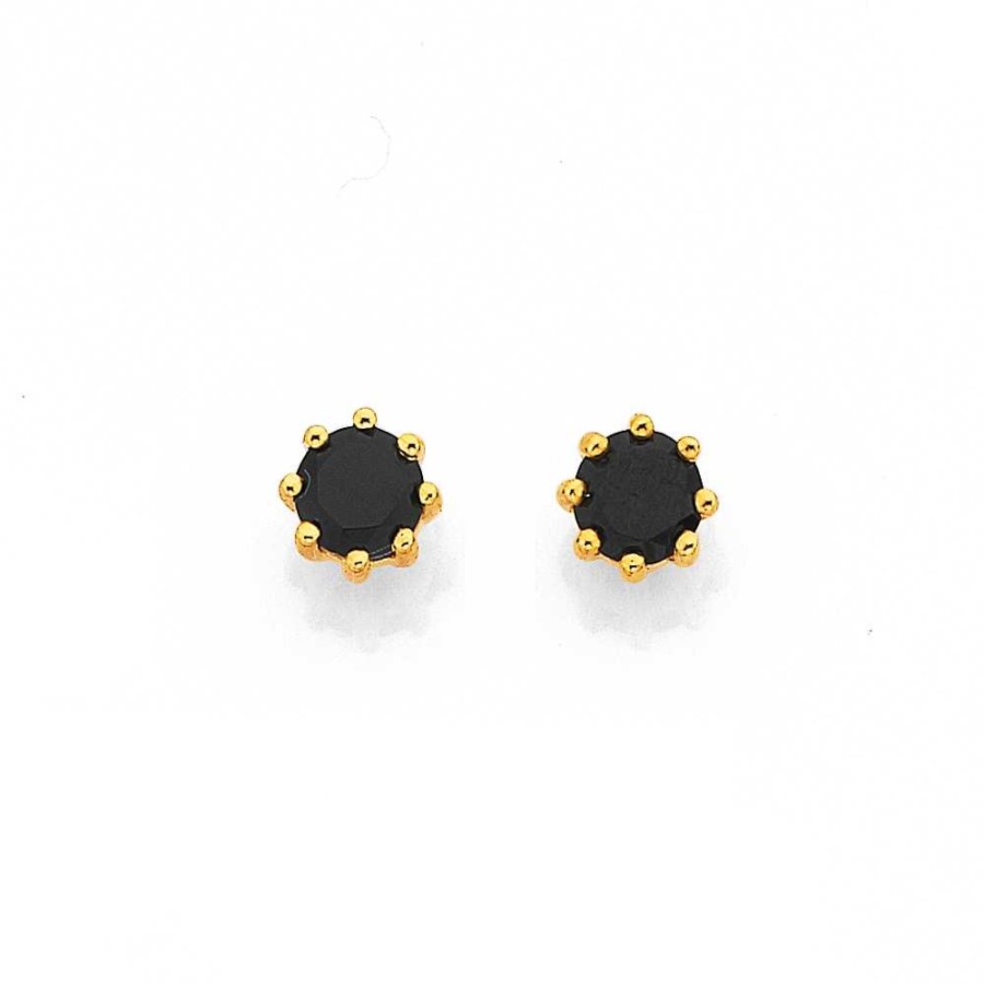 Earrings Pascoes | 9Ct Onyx Studs