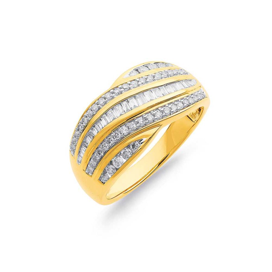 Rings Pascoes | 9Ct Diamond Dress Band Tdw=.50Ct