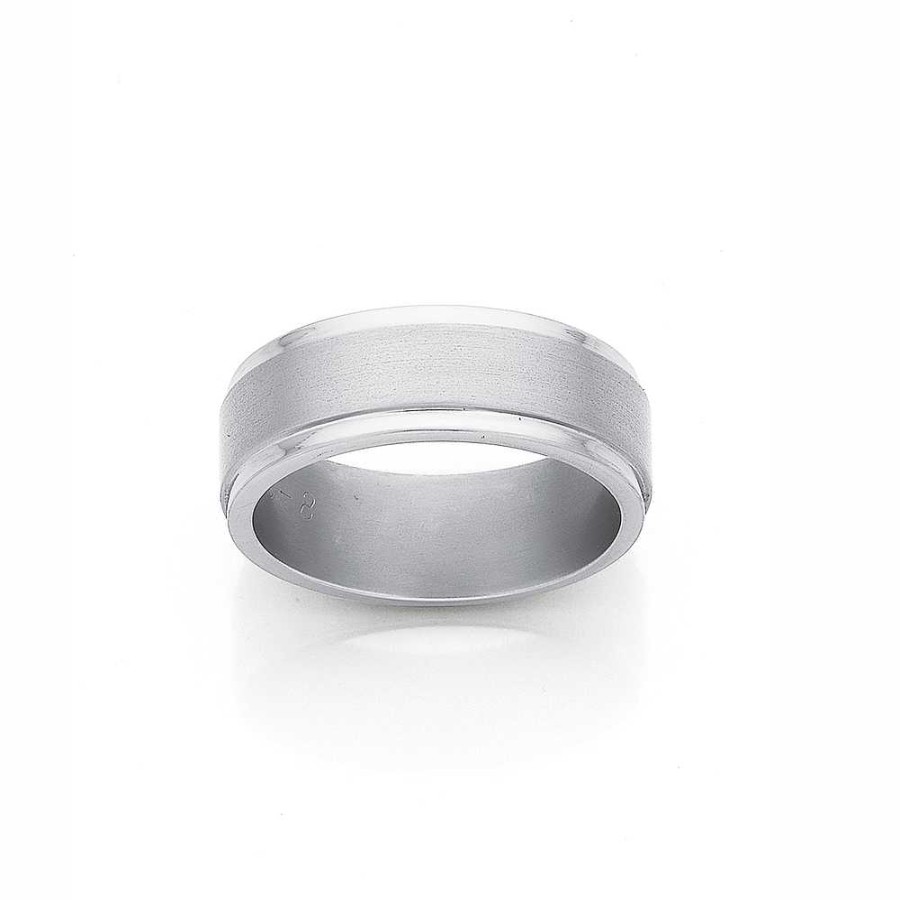 Rings Pascoes | Titanium Wedding Band 8 Mm Wide