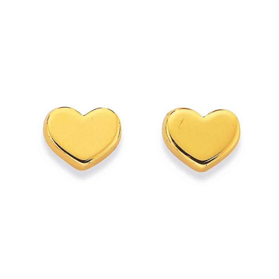 Earrings Pascoes | 9Ct Heart Stud Earrings