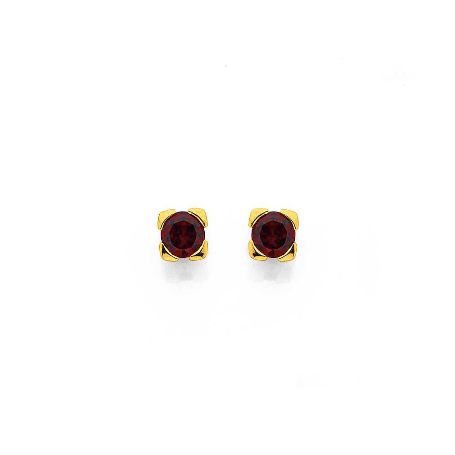 Earrings Pascoes | 9Ct Garnet Studs