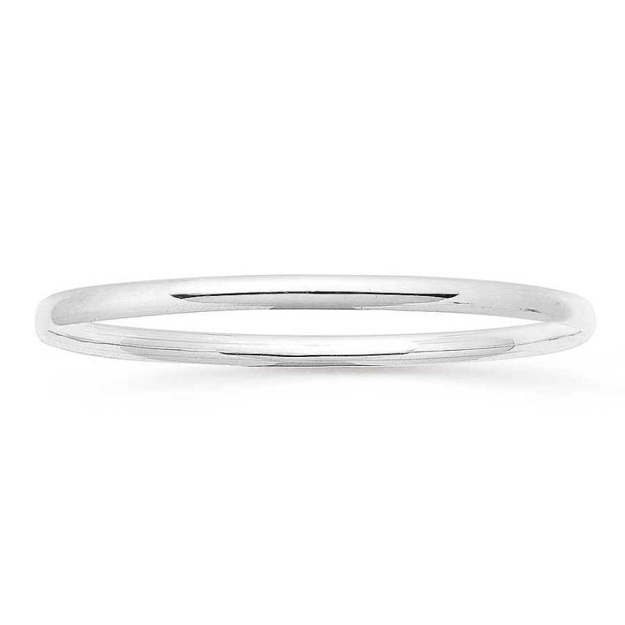 Bangles Pascoes | Sterling Silver 4X63Mm Bangle