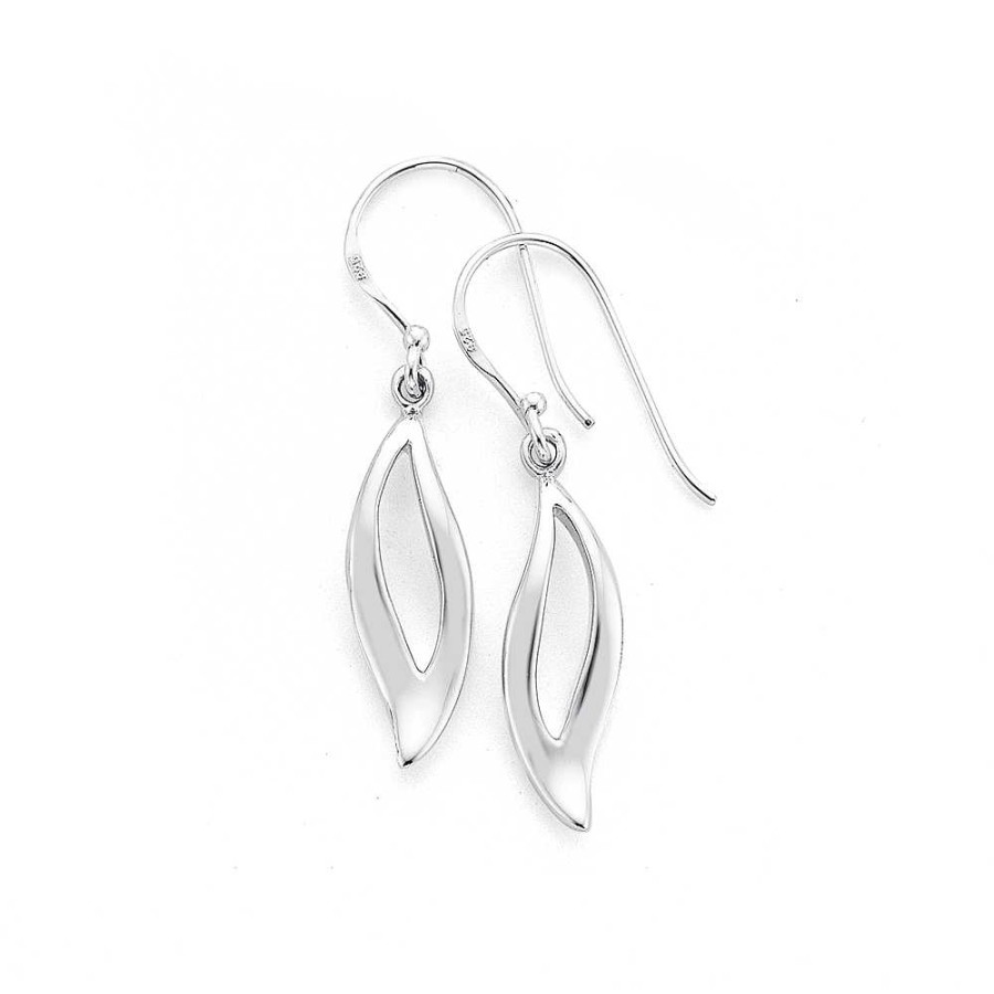 Earrings Pascoes | Leaf Earrings In Sterling Silver