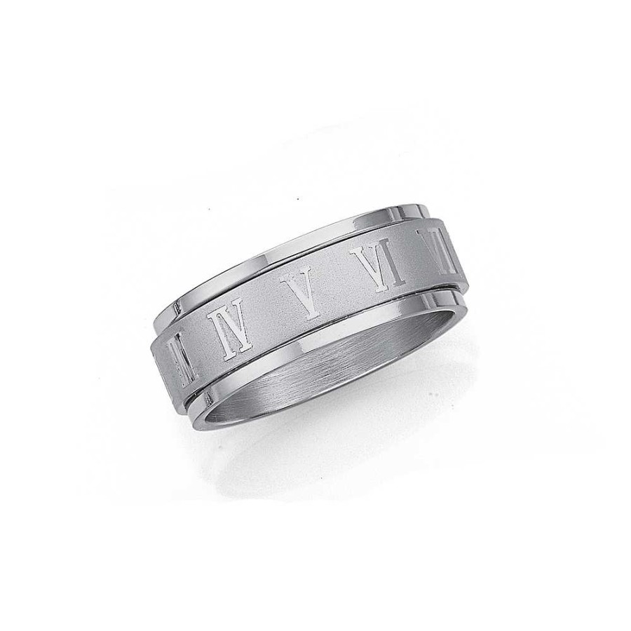 Rings Pascoes | Stainless Steel Roman Numeral Ring