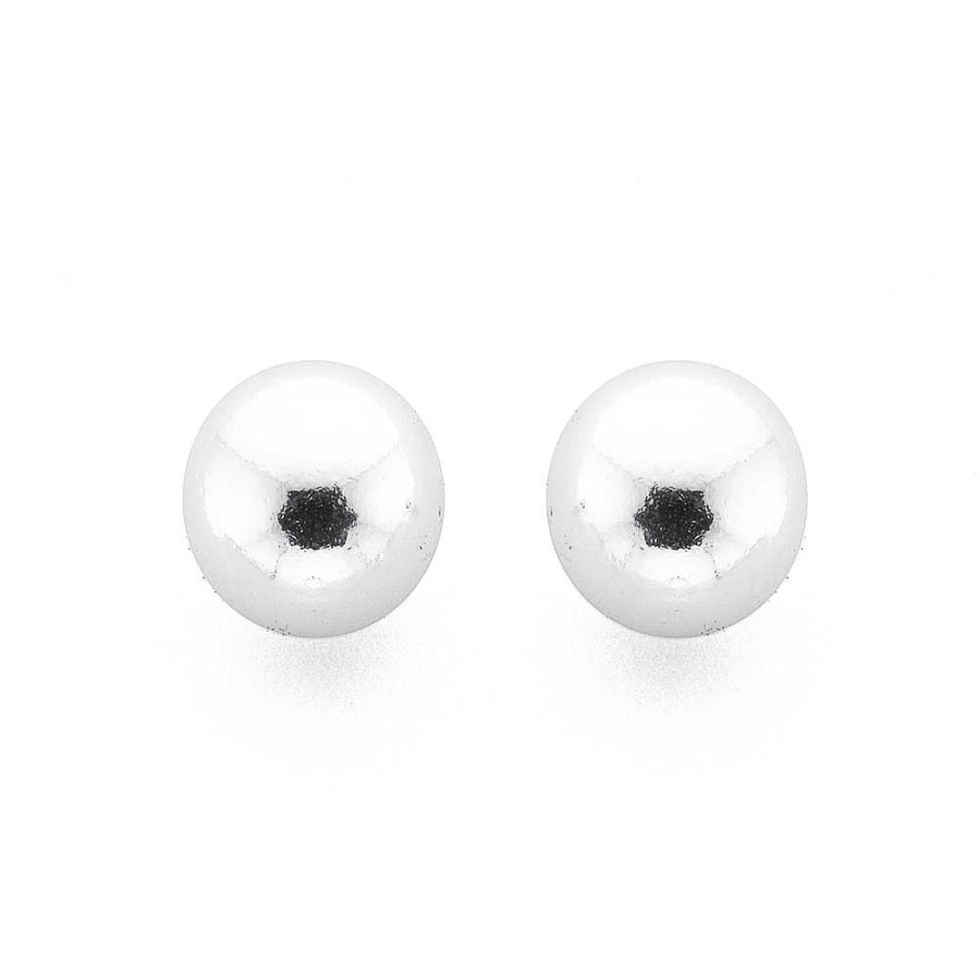 Earrings Pascoes | Sterling Silver 9Mm Ball Studs