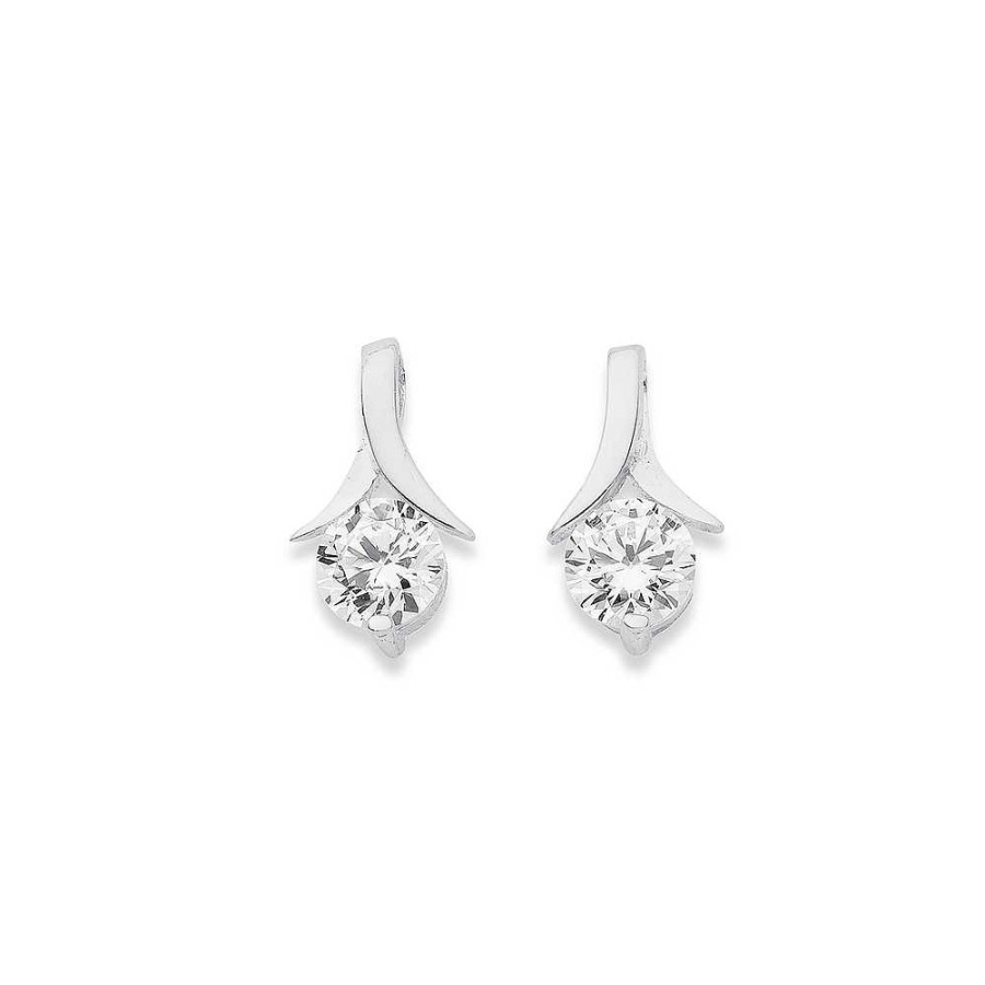 Earrings Pascoes | Sterling Silver Cubic Zirconia Studs