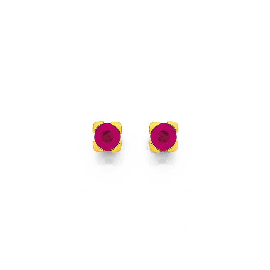 Earrings Pascoes | 9Ct Ruby Studs