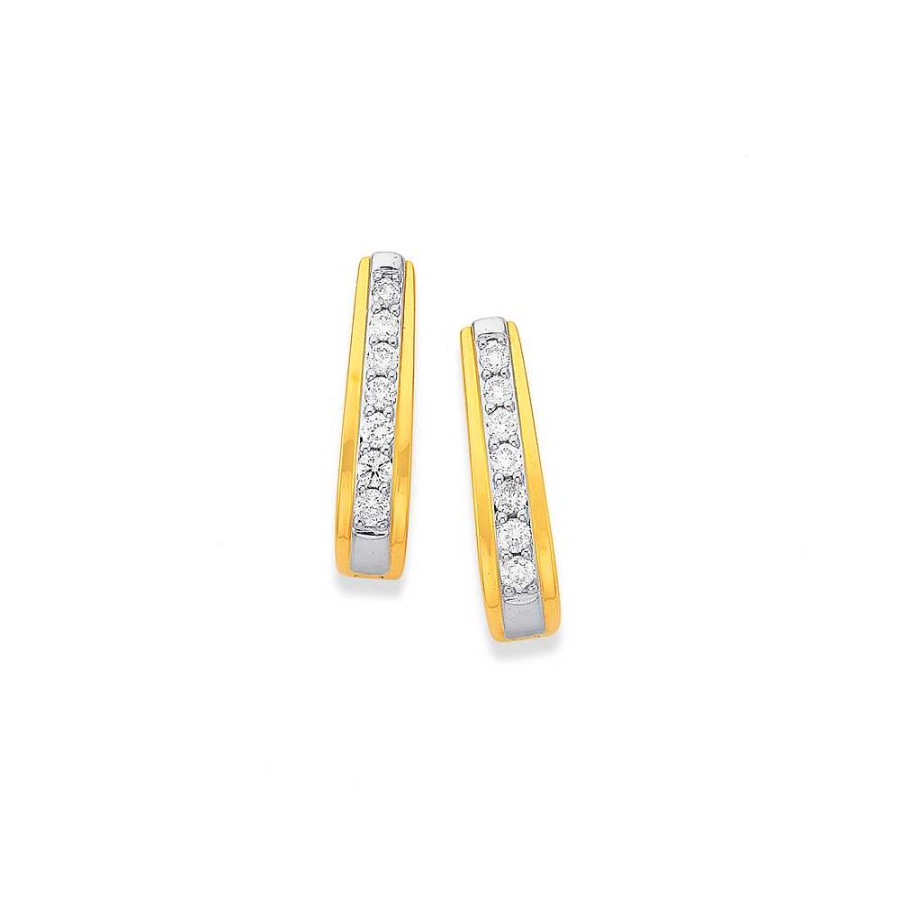 Earrings Pascoes | 9Ct, Diamond Earrings Tdw=.20Ct