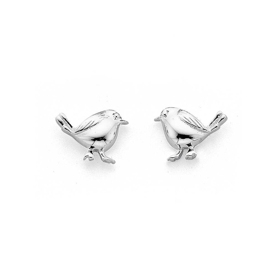 Earrings Pascoes | Bird Studs In Sterling Silver