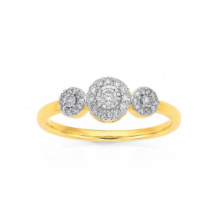 Rings Pascoes | 9Ct Diamond Ring Tdw=.20Ct