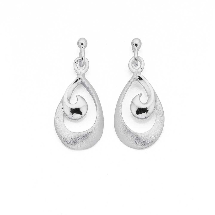 Earrings Pascoes | Sterling Silver Teardrop Earrings