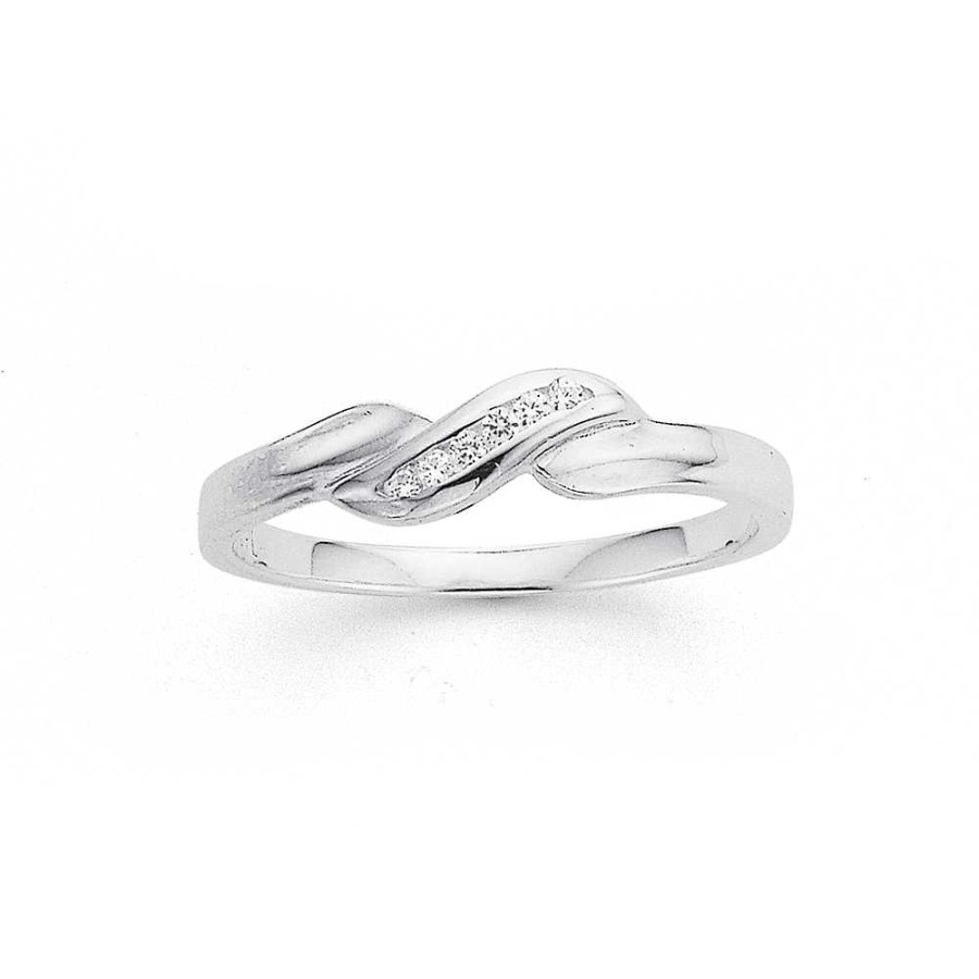 Rings Pascoes | Sterling Silver Cubic Zirconia Ring