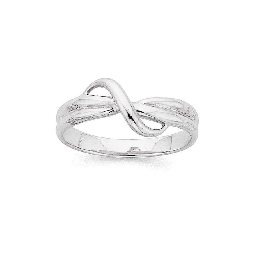 Rings Pascoes | Crossover Ring In Sterling Silver