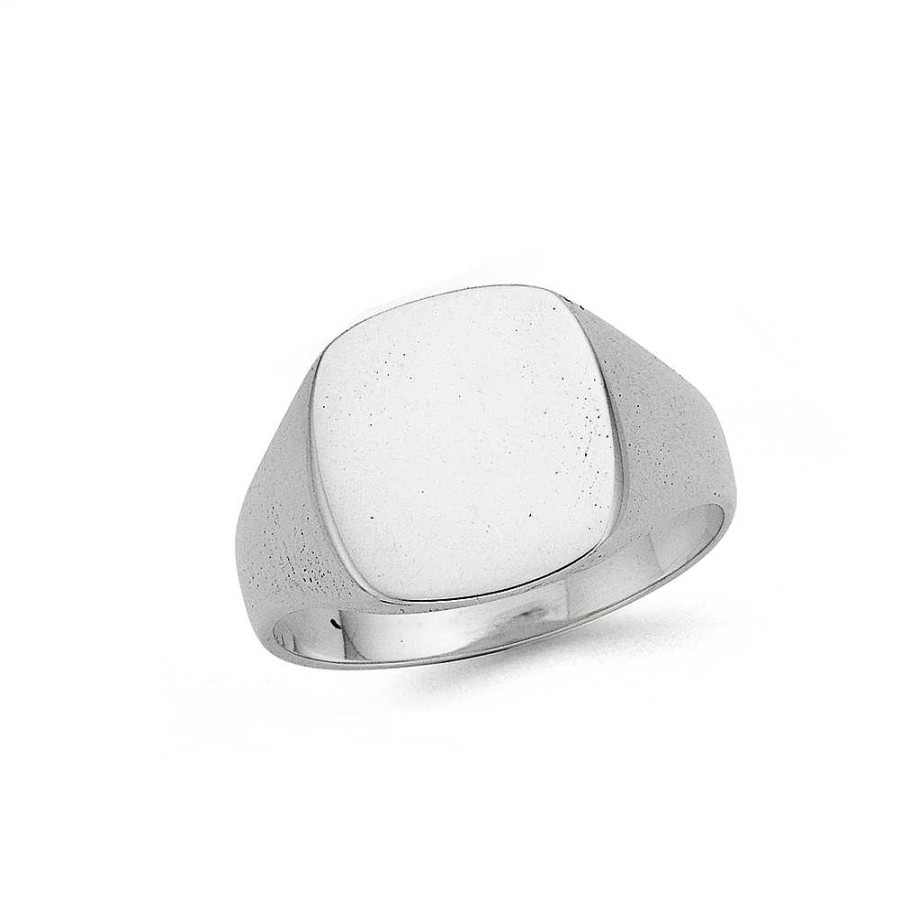 Rings Pascoes | Sterling Silver Plain Signet Ring