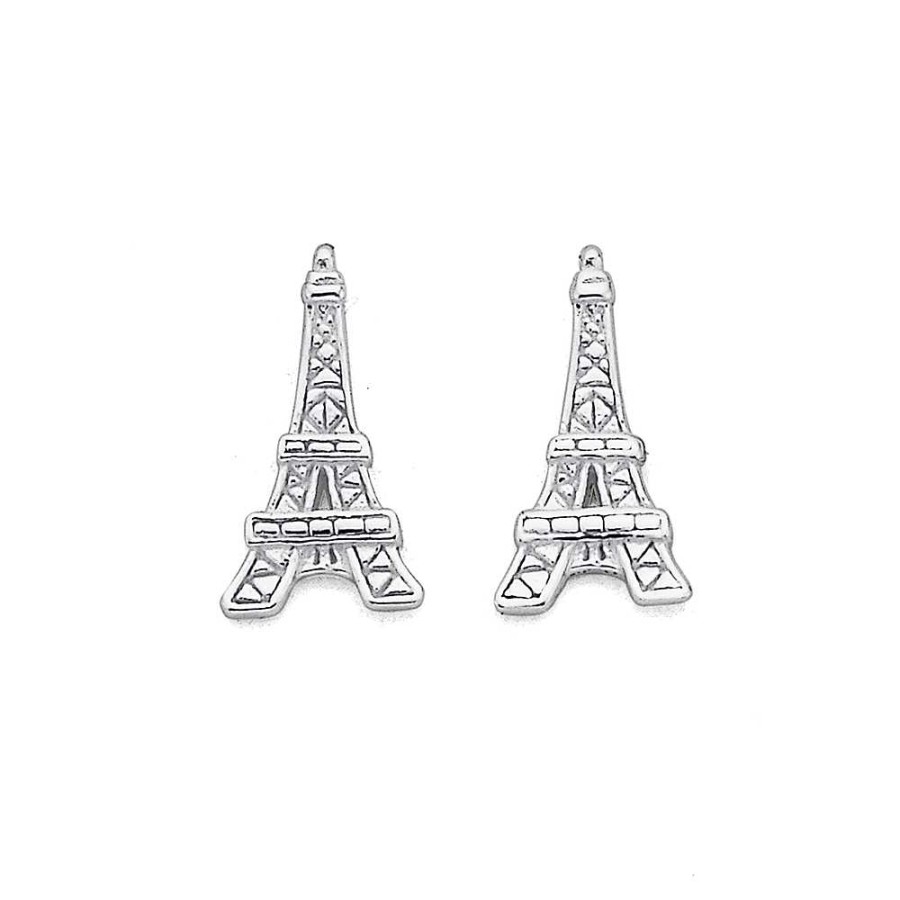 Earrings Pascoes | Sterling Silver Eiffel Tower Studs