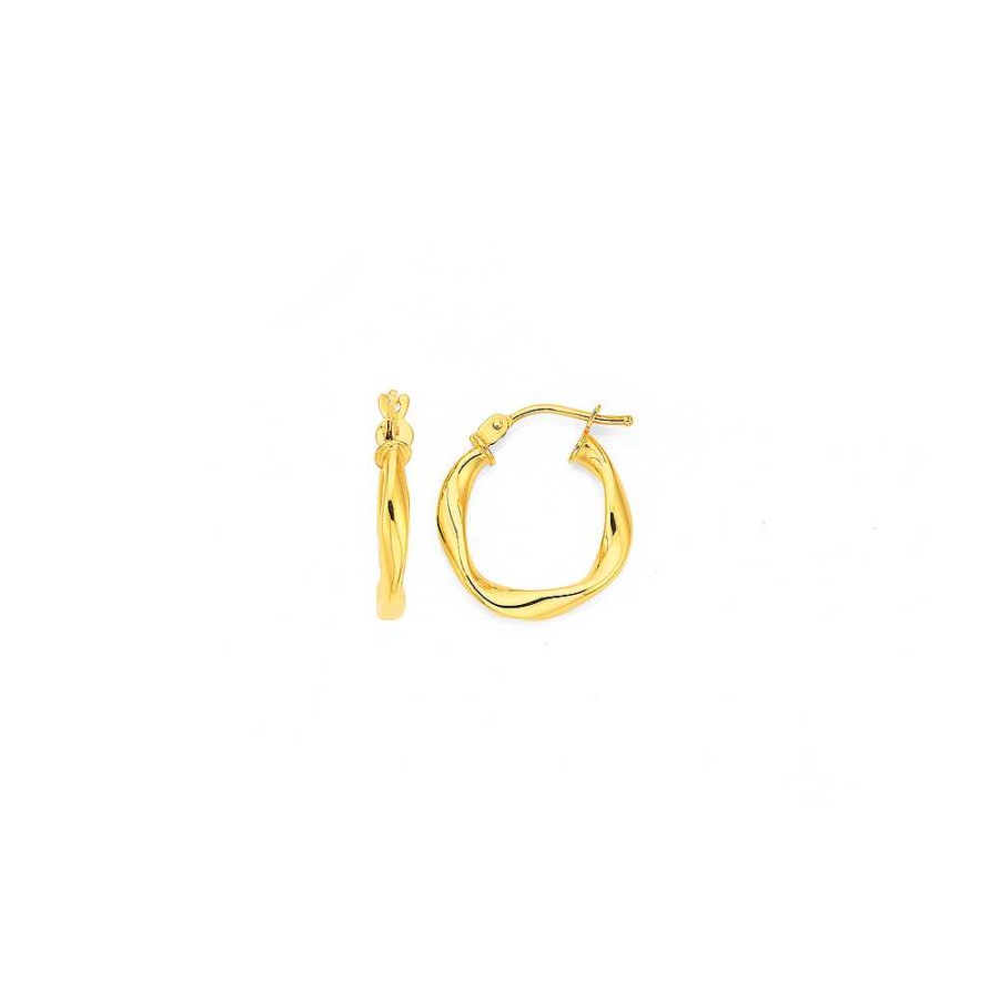 Earrings Pascoes | 9Ct Twist Hoops