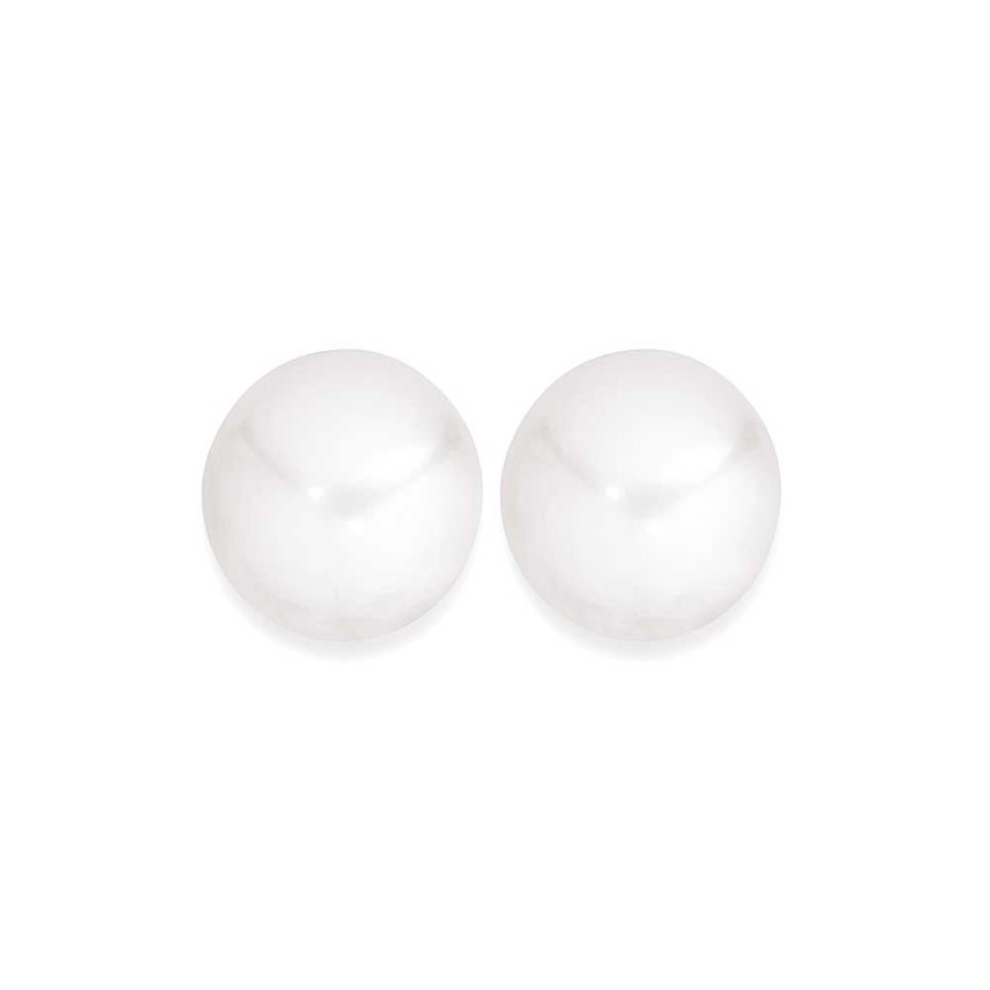 Earrings Pascoes | 7Mm Cultured Fresh Water Pearl Stud Earrings In 9Ct Gold