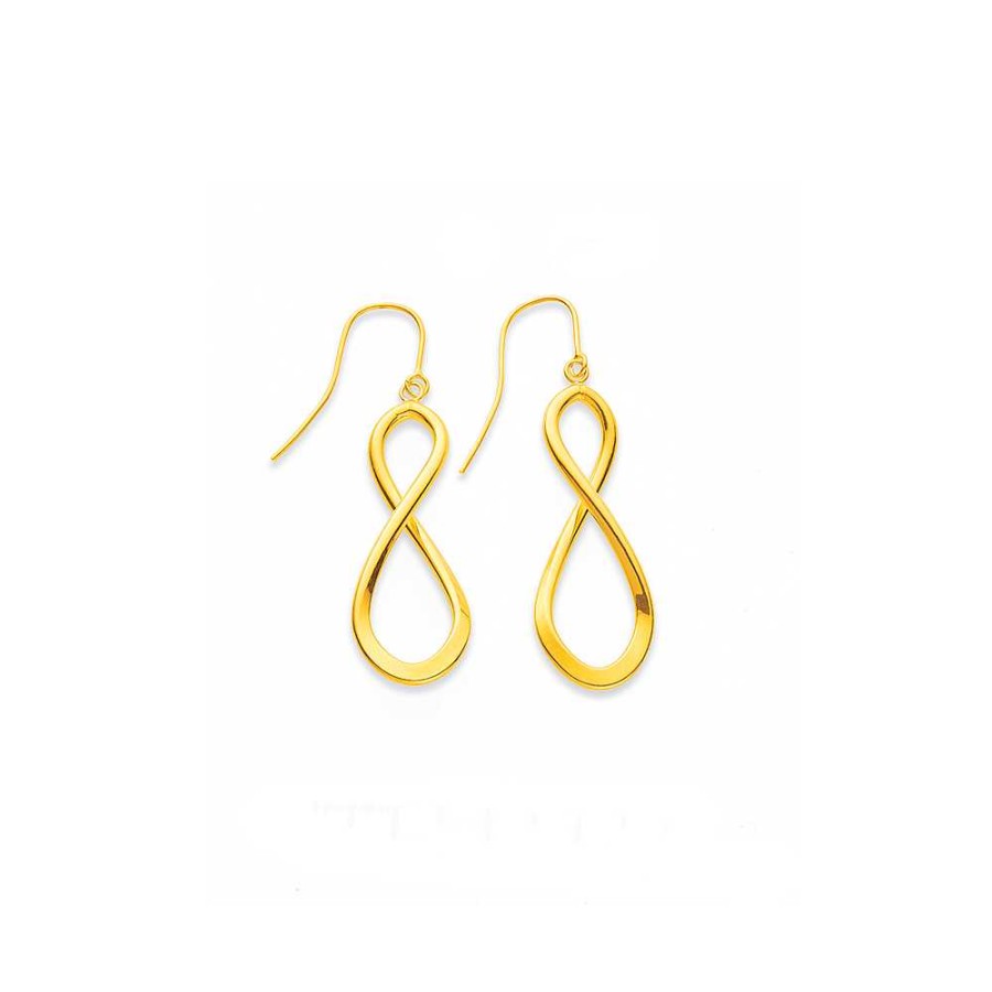 Earrings Pascoes | 9Ct Infinity Drop Earrings