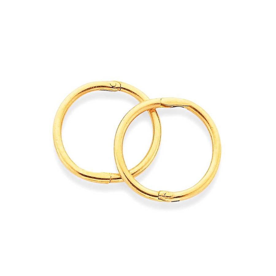 Earrings Pascoes | 9Ct Gold Mini Plain Sleepers