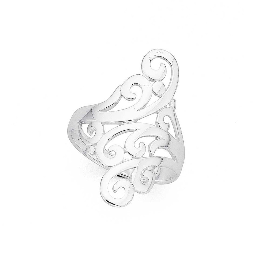 Rings Pascoes | Sterling Silver Scroll Ring