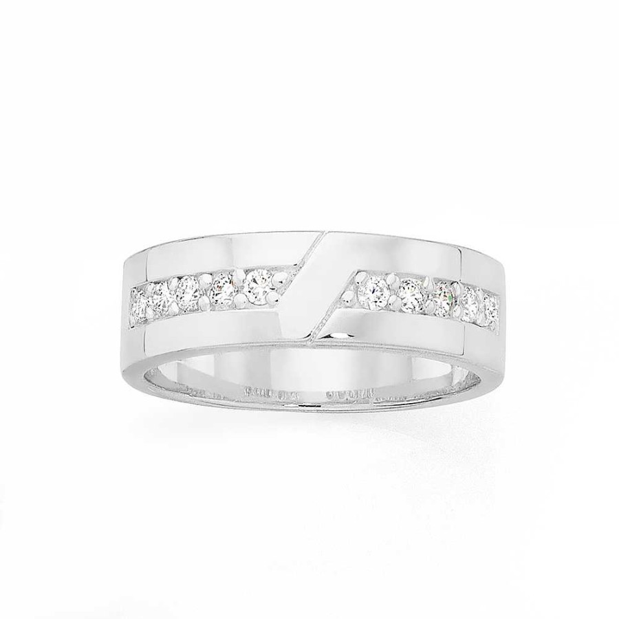 Rings Pascoes | Sterling Silver Cubic Zirconia Ring