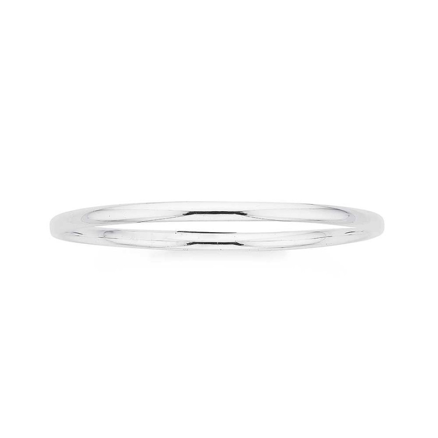 Bangles Pascoes | Sterling Silver 65Mm Comfort Bangle