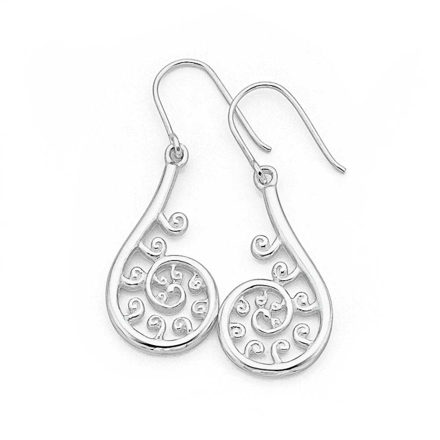 Earrings Pascoes | Sterling Silver Fern Earrings