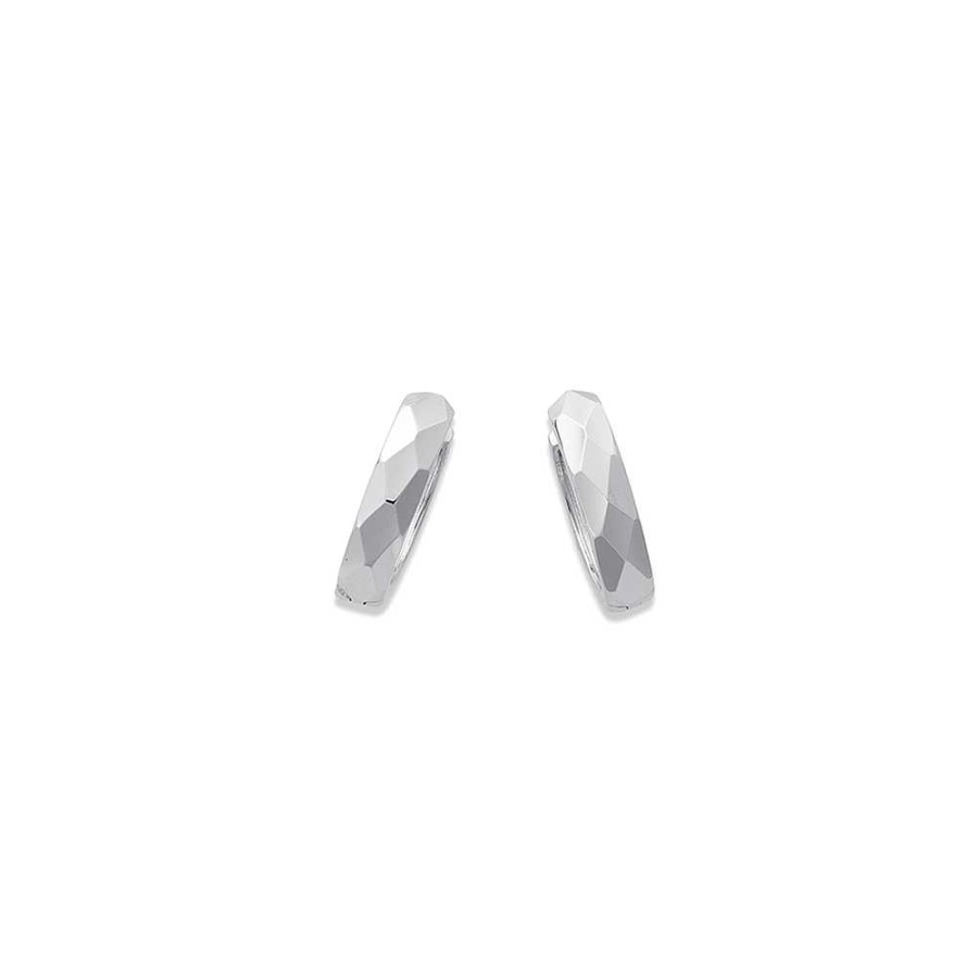 Earrings Pascoes | 9Ct White Gold Huggies