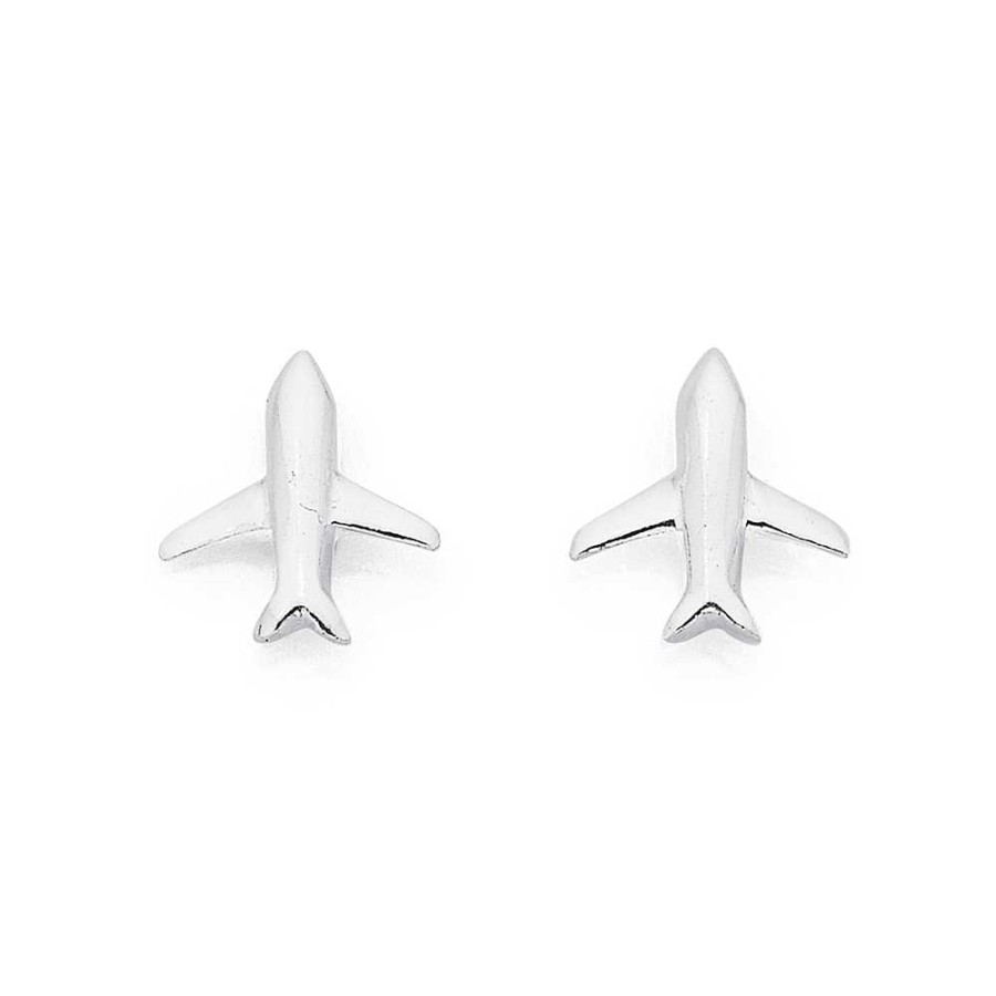 Earrings Pascoes | Sterling Silver Plane Studs