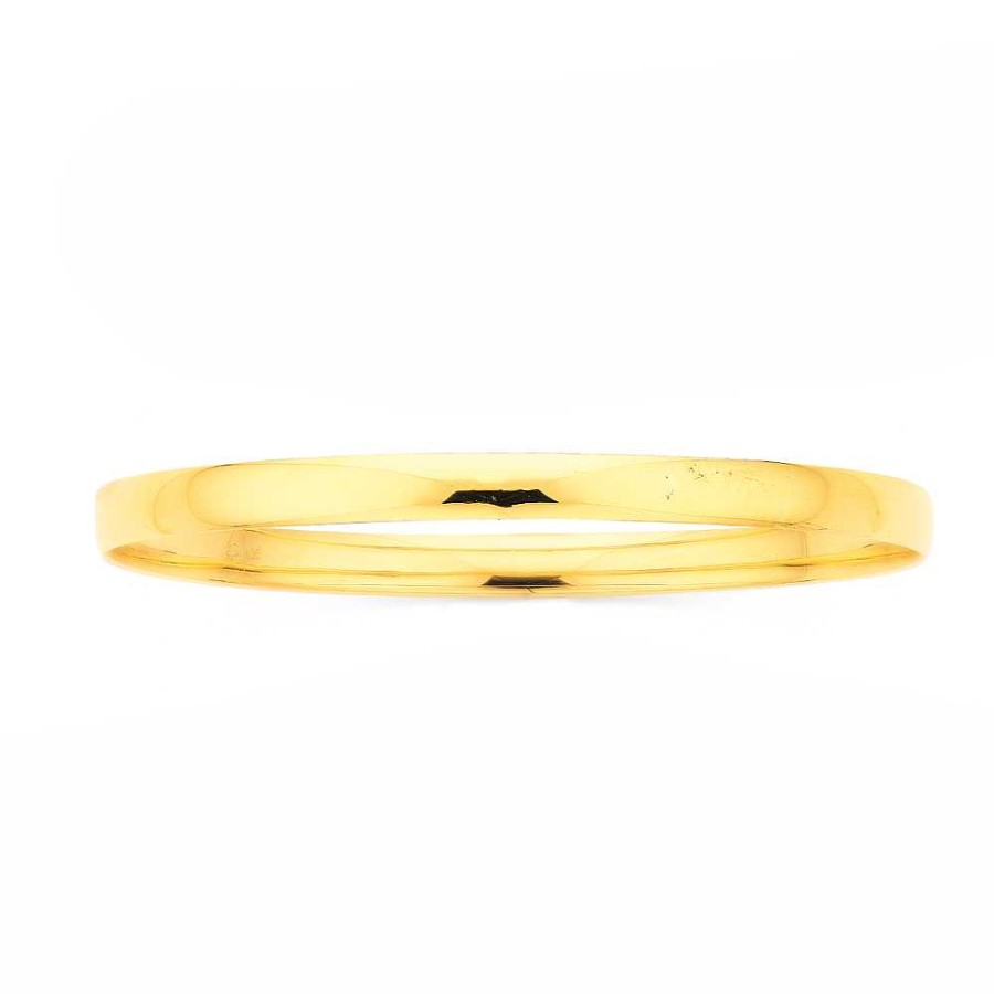 Bangles Pascoes | 9Ct, 70Mm Round Comfort Bangle