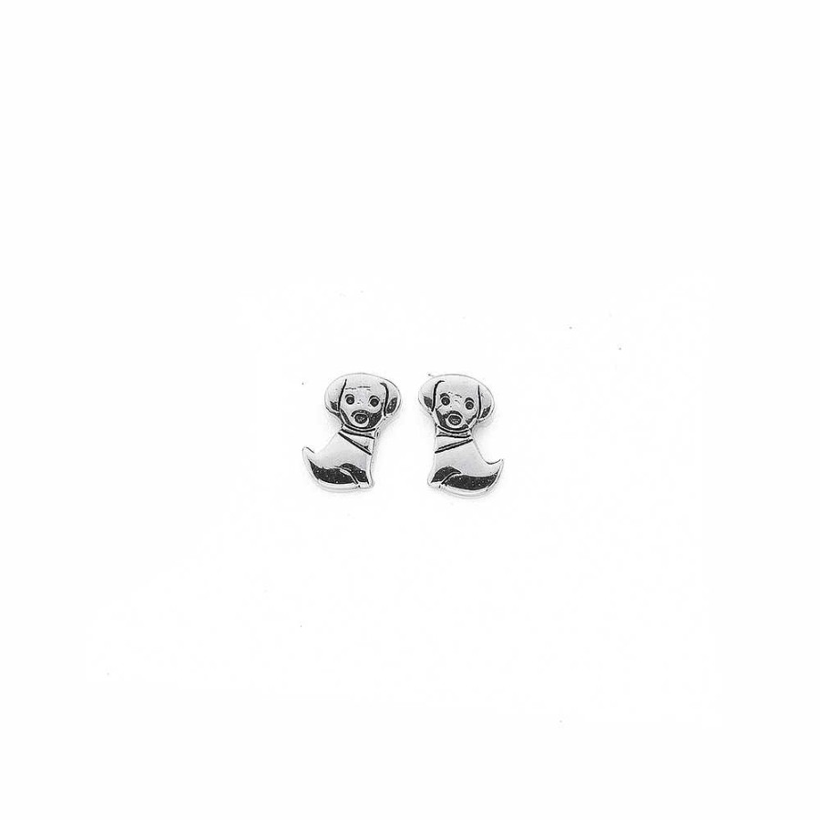 Earrings Pascoes | Sterling Silver Puppy Dog Studs