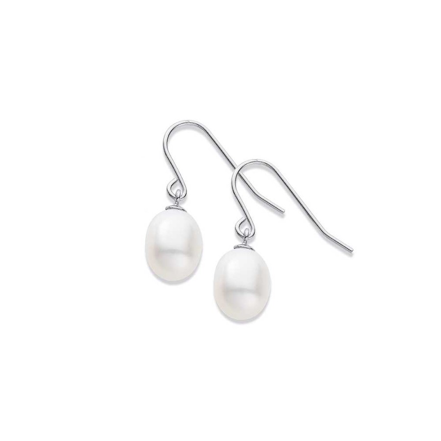 Earrings Pascoes | Sterling Silver 8-9Mm Freshwater Pearl Earrings