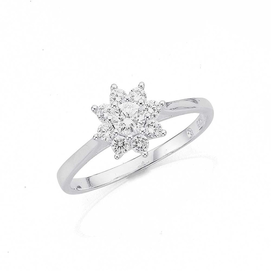 Rings Pascoes | Sterling Silver Cz Ring