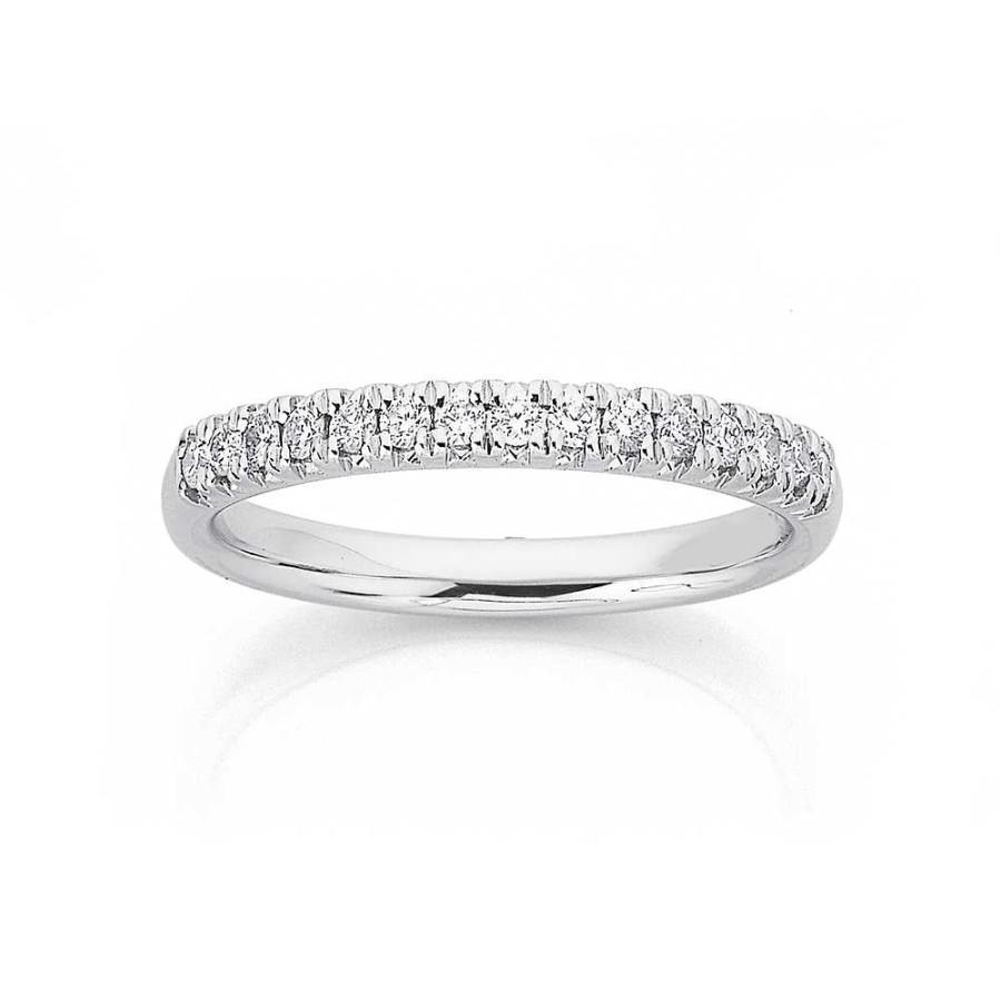 Rings Pascoes | 9Ct White Gold Diamond Ring Tdw=.25Ct