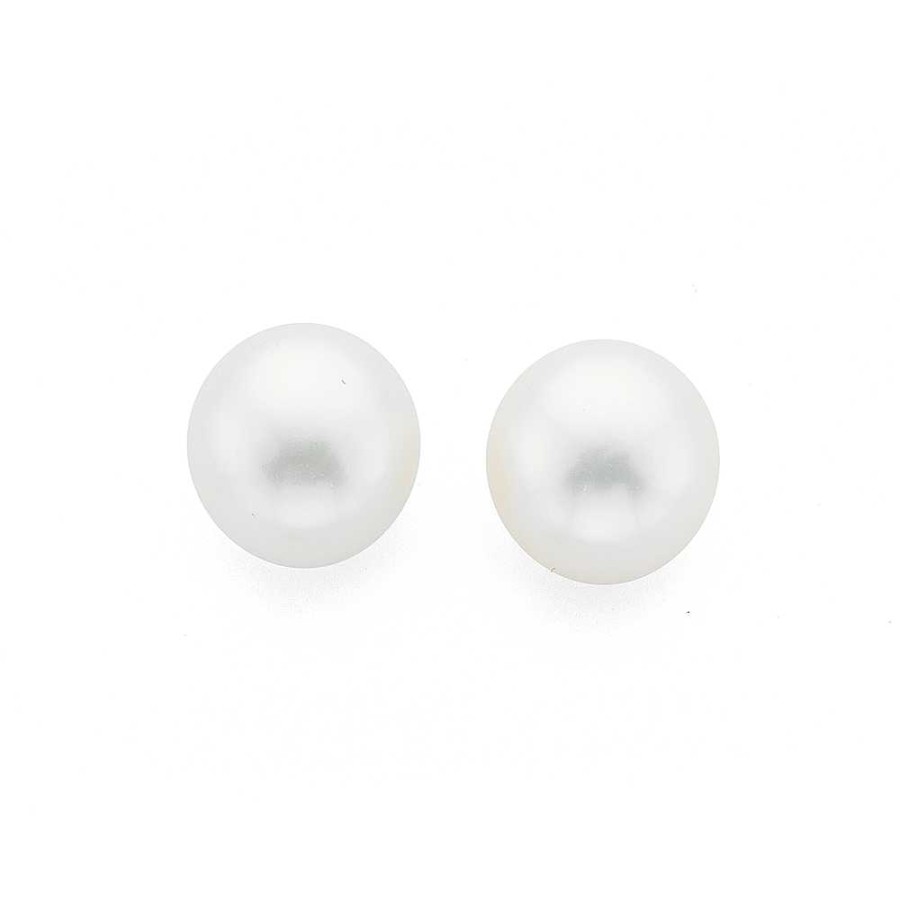 Earrings Pascoes | Sterling Silver 10Mm Freshwater Pearl Studs