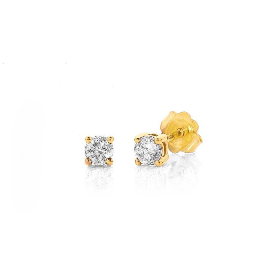 Earrings Pascoes | 9Ct Diamond Studs Tdw=.20Ct