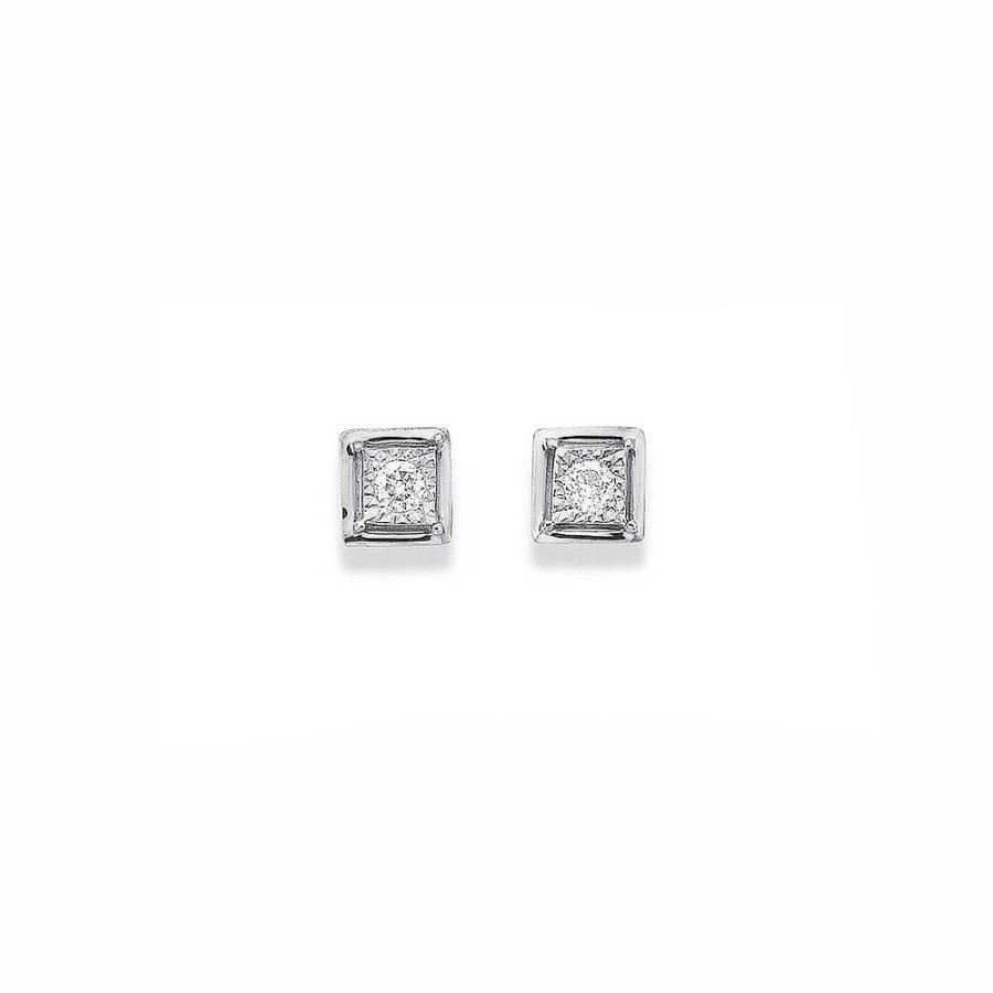 Earrings Pascoes | 9Ct, Diamond Studs