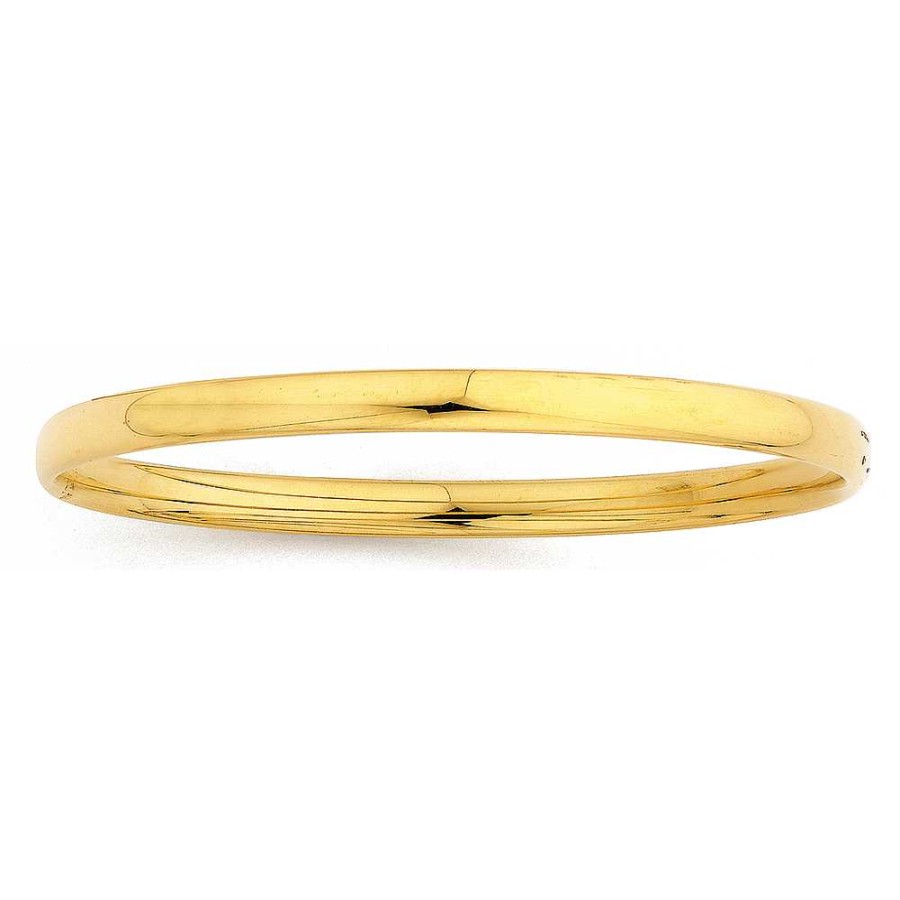 Bangles Pascoes | 9Ct 5X65Mm Hollow Comfort Bangle