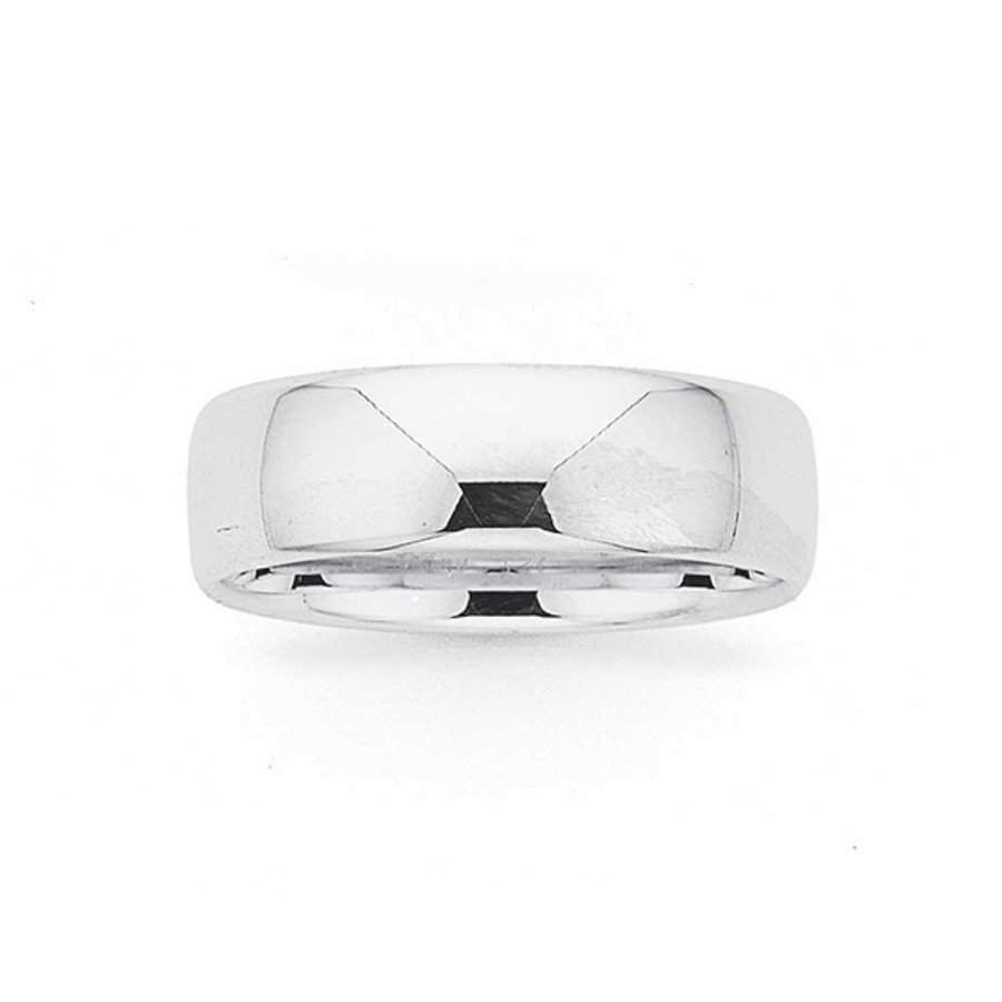 Rings Pascoes | Sterling Silver 7Mm Band Size Z+1