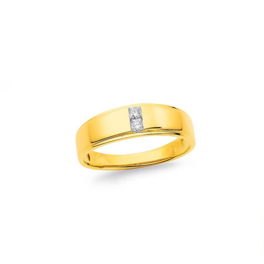 Rings Pascoes | 9Ct Diamond Gents Ring