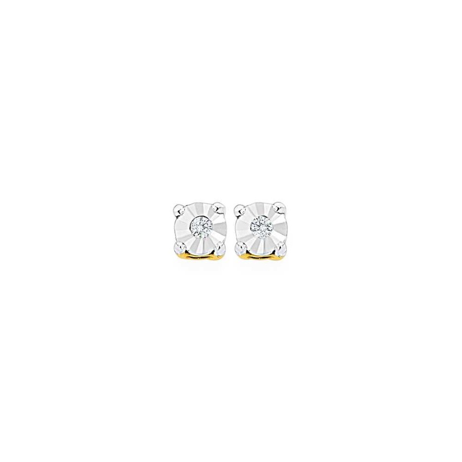 Earrings Pascoes | 9Ct Diamond Stud Earrings