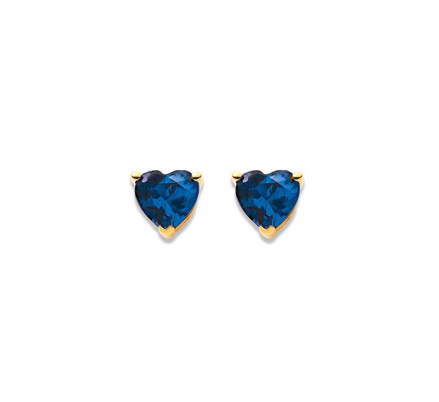 Earrings Pascoes | 9Ct Created Sapphire Studs